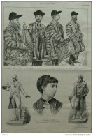 La Jubilé De La Reine D'Angleterre - La Fanfare Royale - Mlle Mercedes De Campos - Page Original - 1887 - Historical Documents