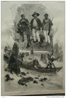 L'exploration De M. Boffard-Coquat Au Congo - Page Original - 1887 - Documents Historiques