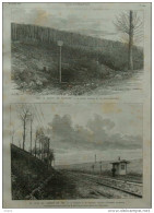 Arrestation De M. Schnaebeli - Sur La Route De Noveant - Poteau Francais Et Les Bornes-frontière - Page Original - 1887 - Historical Documents