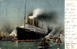 CPA New York City USA, Hafen, Dampfer Kaiser Wilhelm II., Norddeutscher Lloyd NDL - Autres & Non Classés