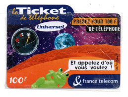 Ticket De Téléphone Carte Prépayée France NEUVE Card  (K 322) - Biglietti FT