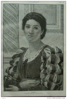 Graziella - Portrait De Jeune Fille - Page Original - 1887 - Documents Historiques