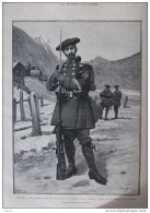 Armée - La Nouvelle Tenue Des Bataillons De Chasseurs Alpins - Page Original 1887 - Documentos Históricos