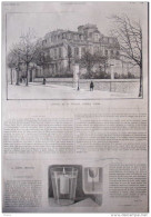 L'hôtel De M. Wilson, Avenue D'Iéna  - Page Original 1887 - Documents Historiques