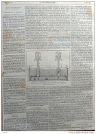 Coupe D'un Caisson à Béton Pour Les Assises Des Fondations De La Tour Eiffel - Page Original 1887 - Historische Dokumente