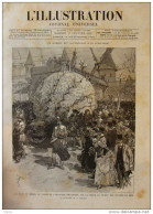 Les Fêtes Du Soleil Au Palais De L'industrie Au Profit Des Inondées Du Midi - Page Original  1887 - Historical Documents