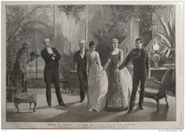 Théâtre Du Gymnase - "La Comtesse Sarah", Pièce Par M. Georges Ohnet - Page Original - 1887 - Historical Documents