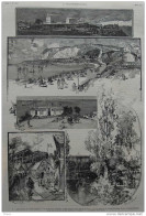 Les Phares De Sainte-Adresse - Le Square Saint-Roch - Page Original - 1887 - Historische Dokumente