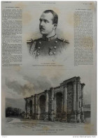 Le Lieutenant Gleerup - La Porte De Mars à Reims - Page Original - 1887 - Historische Dokumente