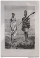 Homme Et Femme Bambara - Page Original 1887 - Historical Documents