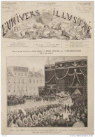 Paris - Les Obsèques De Mme Boucicaut, Directrice Des Magasins Bon Marché à Saint-Thomas D'Aquin -  Page Original - 1887 - Historical Documents