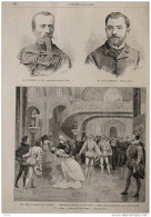 Théâtre National De L'Odéon "beaucoup De Bruit Pour Rien", Comédie Imitée De Shakespeare -  Page Original - 1887 - Historische Dokumente