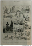 La Région Des Ardennes - Dans La Vallée De La Sémoy - Dinant - Botissart - Bouillon - Bohan -  Page Original 1887 - Historische Dokumente