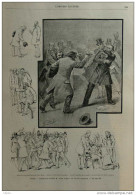 Paris - Attentat Contre M. Jules Ferry Au Palais Bourbon -  Page Original 1887 - Historische Dokumente