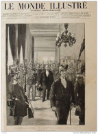 La Rentrée Des Chambres - M. Le Président Floquet Se Rendant à La Salle Des Séances - Page Original 1887 - Documenti Storici