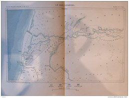 Iles Canaries -  Carte Original En Couleur 1887 - Historical Documents