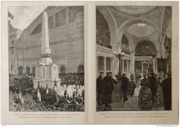 Suède - La Nouvelle Université D'Upsal - Page Original 1887 - Documents Historiques