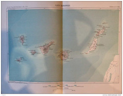 Le Bas Sénegal -  Carte Original En Couleur 1887 - Documents Historiques