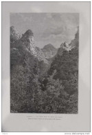 Madère - Vue Prise Près Du Mont Sao-Jorge - Page Original 1887 - Documenti Storici