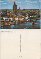 Köln Altstadt Mit Dom Und Deutzer-Brücke  1980 Silber-Effekt - Koeln