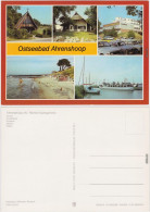 Ansichtskarte Ahrenshoop Kirche, Kunstkaten, Kurhaus, Strand, Hafen 1986 - Other & Unclassified
