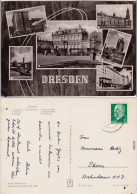 Dresden 1. Hochhaus U. Café, 2. Altmarkt,  Bogenschütze, 6. Ringstraße 1963 - Dresden