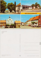 Rehna Schweriner Straße, Kaufhalle Und Post, Rathaus, Markt B Wismar 1979 - Autres & Non Classés