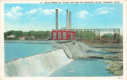 ETATS-UNIS - Ohio Power Co Plant And Dam On Sandusky River - Fremont - Ohio - Carte Postale - Autres & Non Classés