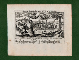 ST-HU EGER (ERLAU) 1630~ ERLA Daniel Meisner AMOR PARIT GUADIA ET LACHRYMAS - Estampes & Gravures