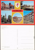 Greifswald Platz Freundschaft, Wiecker Brücke, Rubenowdenkmal, Knopfstraße 1983 - Greifswald