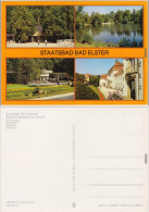 Ansichtskarte Bad Elster Marienquelle, Gondelteich, Badecafé, Badehaus 1986 - Bad Elster