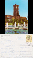 Mitte Berlin Rotes Rathaus Mit Wasserspiel Im Vordergrund 1981 - Mitte