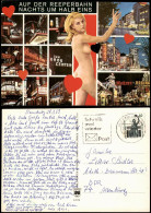 St. Pauli-Hamburg Reeperbahn Mehrbild-AK Lokale Bars Nude Girl 1989 - Other & Unclassified