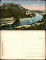 Porschdorf-Bad Schandau SACHS. SCHWEIZ LILIENSTEIN Mit ELBE 1910 - Bad Schandau