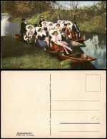 Ansichtskarte .Brandenburg Spreewald Fahrt Zur Trauung (Trachten Typen) 1910 - Sonstige & Ohne Zuordnung