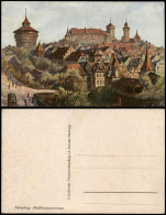 Ansichtskarte Nürnberg Panorama-Ansicht, Künstlerkarte 1910 - Nürnberg