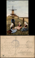 Postkaart Walcheren Windmühle Zeeland 1917 - Altri & Non Classificati