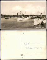 Postcard Trelleborg Hafen Schiffe/Schifffahrt - Dampfer Hamnparti. 1932 - Suède