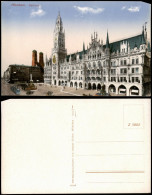 München Altes Rathaus Am Marienplatz Im Hintergrund Frauenkirche 1920 - Muenchen