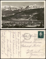 Ansichtskarte Garmisch-Partenkirchen Panorama-Ansicht Mit Alpen Blick 1930 - Garmisch-Partenkirchen