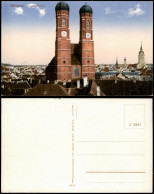 Ansichtskarte München Frauenkirche Heliokolorkarte 1922 - Muenchen