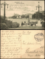 Königsberg (Ostpreußen) Калининград Schloßteich Und Laternen 1914  Gel. Feldpost - Ostpreussen