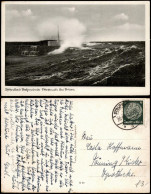 Postcard Stolpmünde Ustka Sturmflut Mole 1940  Gel Stempel - Pommern