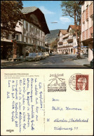 Ansichtskarte Oberammergau Dorfstraße Mit Geburtshaus Von Ludwig Thoma 1972 - Oberammergau