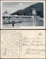 Ansichtskarte Bad Harzburg Schwimmbad Sprungturm 1933 - Bad Harzburg