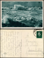 Ansichtskarte Sylt Insel Sylt Seestudie Brandung 1929  Gel. Stempel Westerland - Sonstige & Ohne Zuordnung