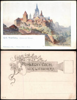 .Tschechien Král. Hradčany. (Pohled Z Jel. Přikopu). Czech Künstlerkarte 1909 - República Checa