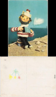  Sandmann / Sandmänchen - Karte Mit Ziehharmonika Spielenden Matrosen 1968 - Serie Televisive