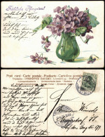 Pfingsten Motiv Blumen-Strauß 1905  NEUGERSDORF (mit Ankunftsstempel) - Pentecoste