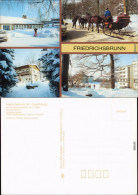 Friedrichsbrunn Winteransichten: Gasthof, Pferdeschlitten 1990 - Other & Unclassified
